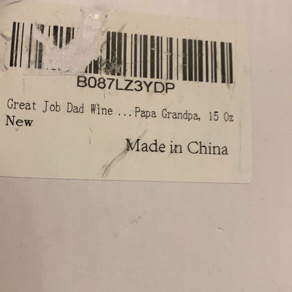 “Great job dad – I turned out awesome” stemless wine glass NWT - Picture 6 of 6